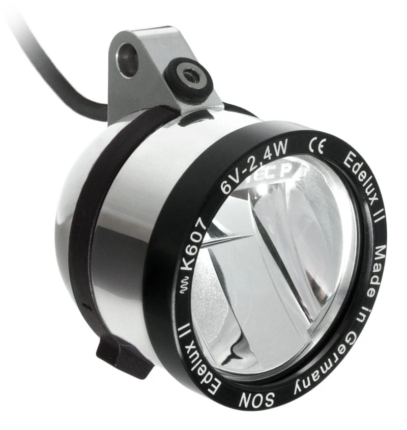 Edelux II-hängend-LED-Scheinwerfer Für Nabendynamos Silber Poliert 3 Edelux II-hängend-LED-Scheinwerfer Für Nabendynamos Silber Poliert