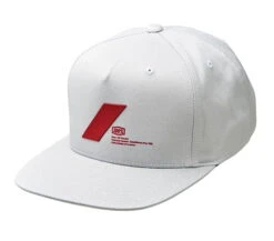 100% Forward LYP Fit Snapback Hat - Light Grey