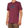 100% Icon T-Shirt - Maroon Heather -Fahrradzubehör IconT Shirt MaroonHeather 1