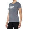 100% Icon Womens T-Shirt - Heather Grey -Fahrradzubehör IconWomensT Shirt HeatherGrey 1