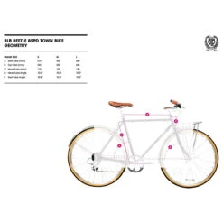 Beetle Town 8-Gang - Schwarz 15 Beetle Town 8-Gang - Schwarz -Fahrradzubehör beetle size table