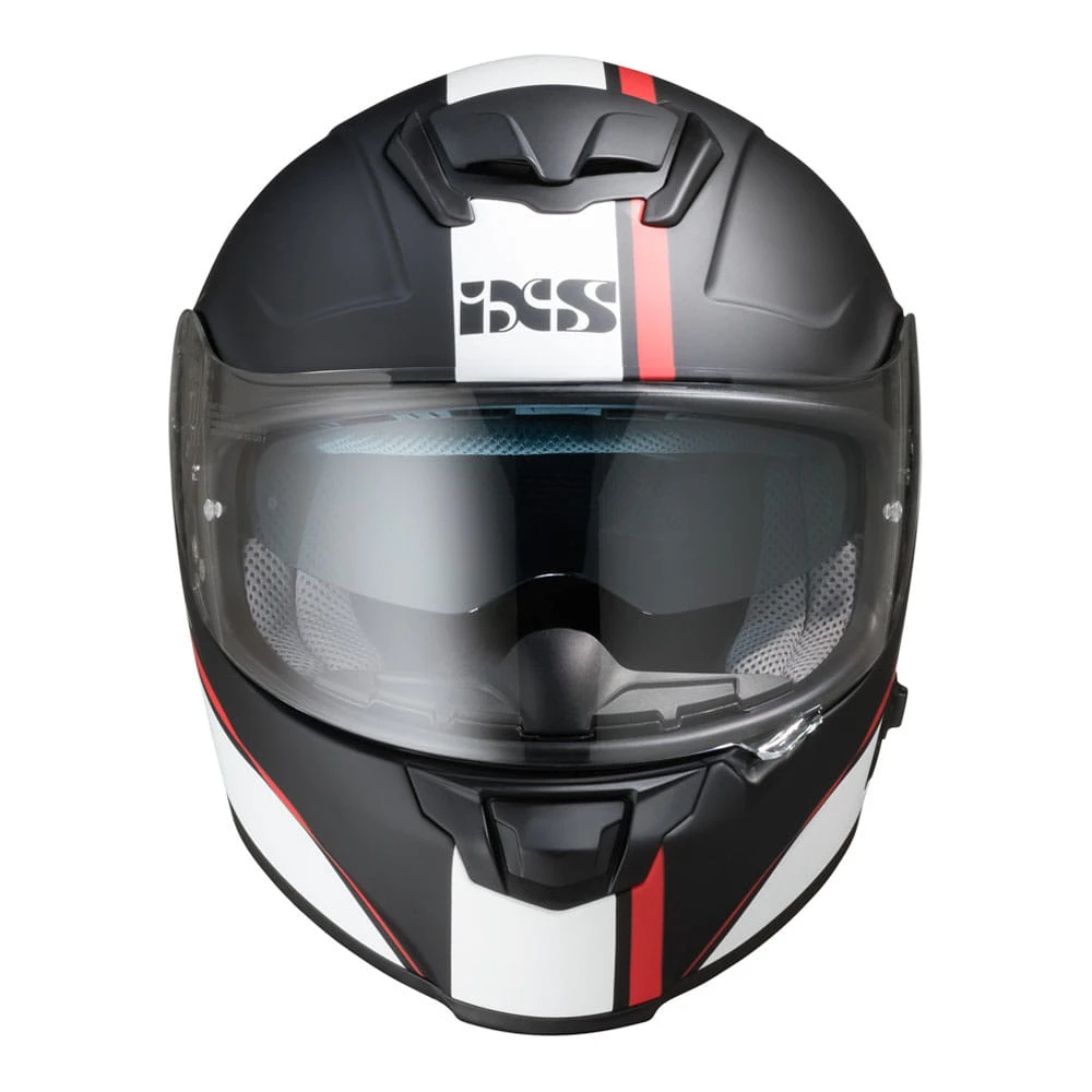 IXS 215 2.1 Motorradhelm Matte Black White Red 4 IXS 215 2.1 Motorradhelm Matte Black White Red – Bild 2