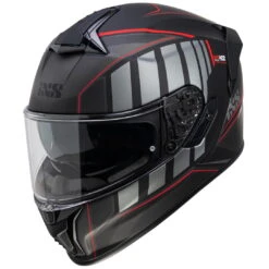 Integralhelm IXS422 FG 2.1 Schwarz Matt-rot