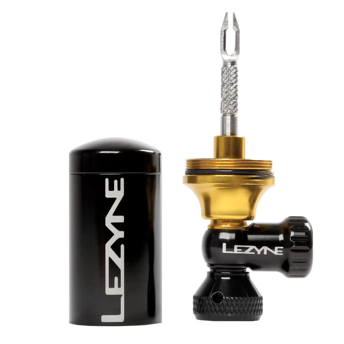 Lezyne Tubeless CO2 Blaster Reparaturkit - Schwarz/Gold 3 Lezyne Tubeless CO2 Blaster Reparaturkit - Schwarz/Gold