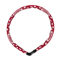 Abus Steel-O-Chain 4804C/75 - Symbol Kinderlernschloss - Rot